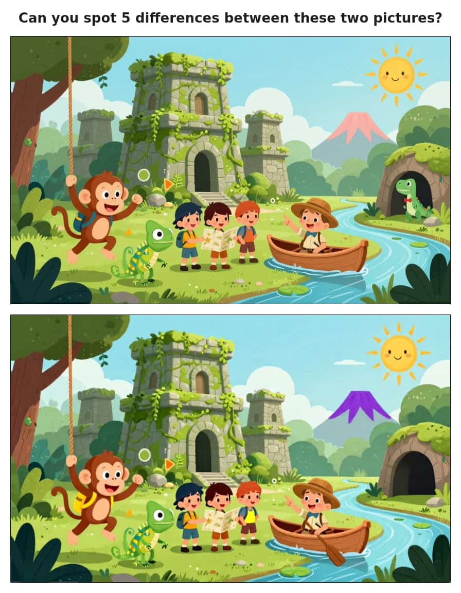 Aventuras de Niños Exploradores Diferencias - Imagen 4